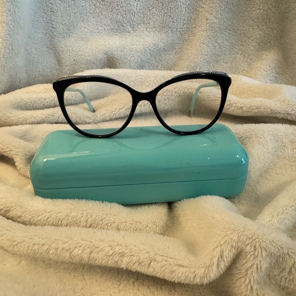 Tiffany & Co. Black Cat-Eye Glasses